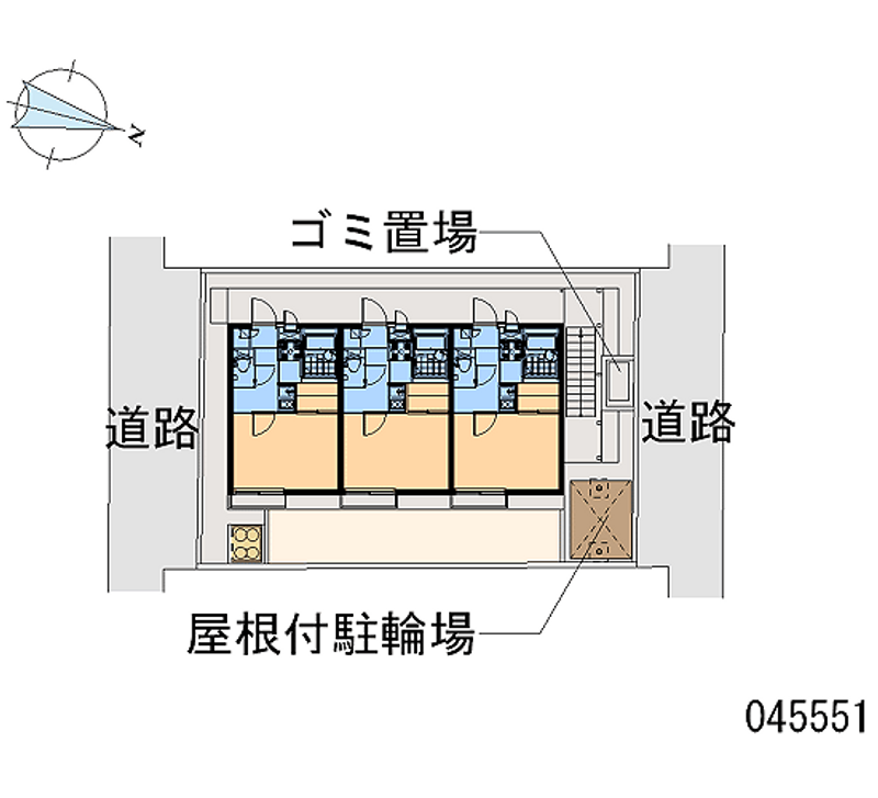 レオパレスメゾン　ド　ツルマ 区画図