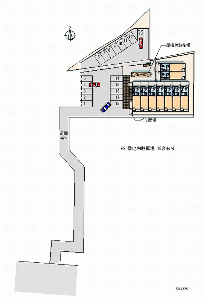 55220 bãi đậu xe hàng tháng