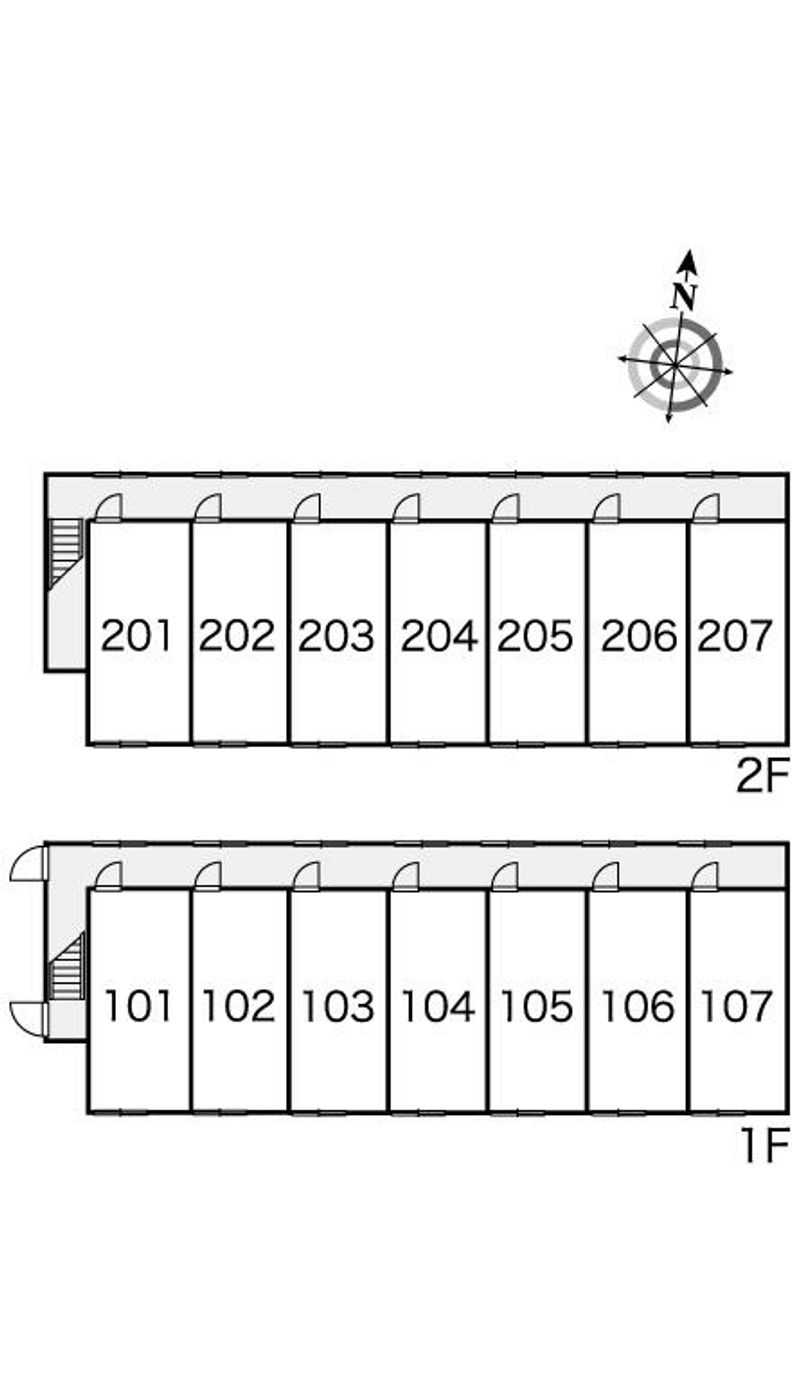 レオパレスオーキッドⅤ 間取配置図