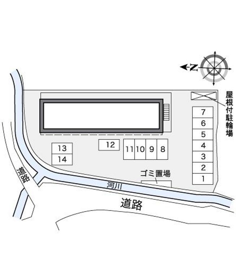 レオパレスアシスト０６ 配置図