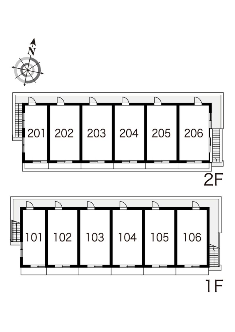 レオパレス山際 間取配置図