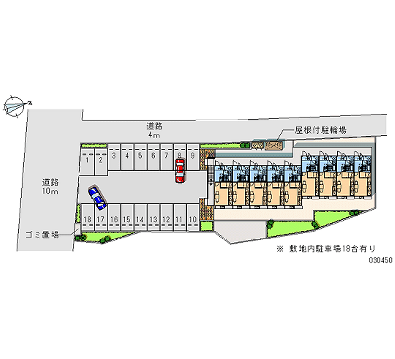 レオパレスサンテラー 月極駐車場