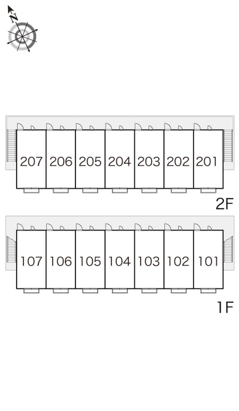 leopalace Nishihama A Floor plan layout diagram