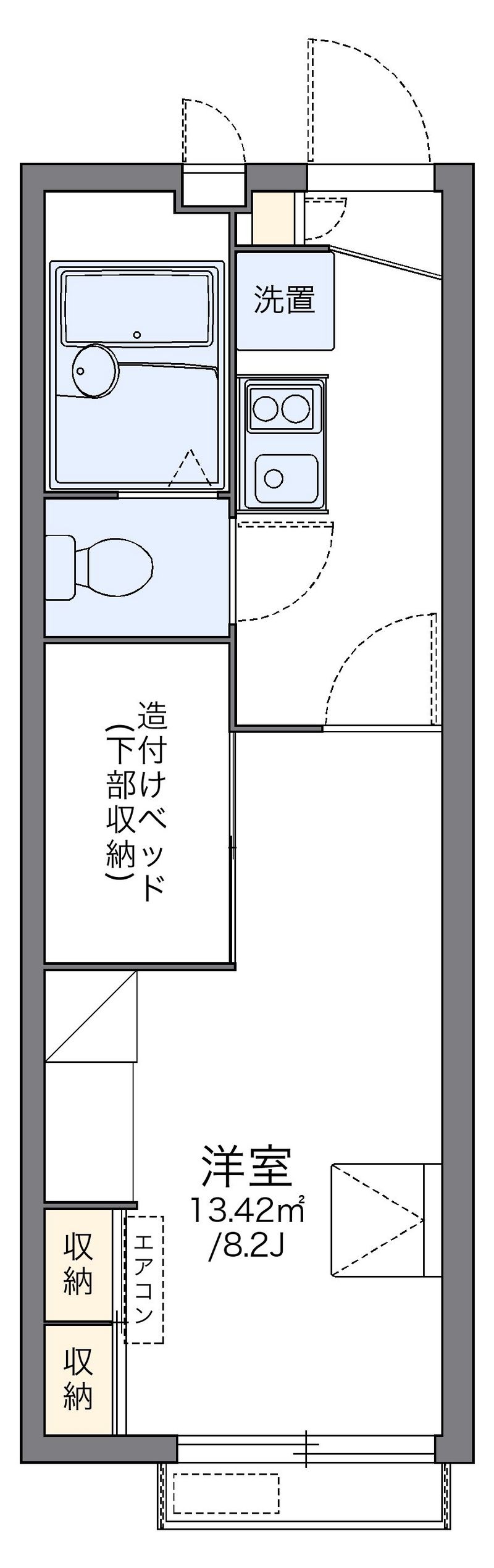 レオパレスジラーンドラ 間取図