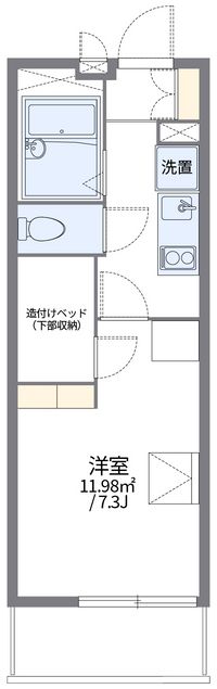 レオパレスアドラーブル 間取り図