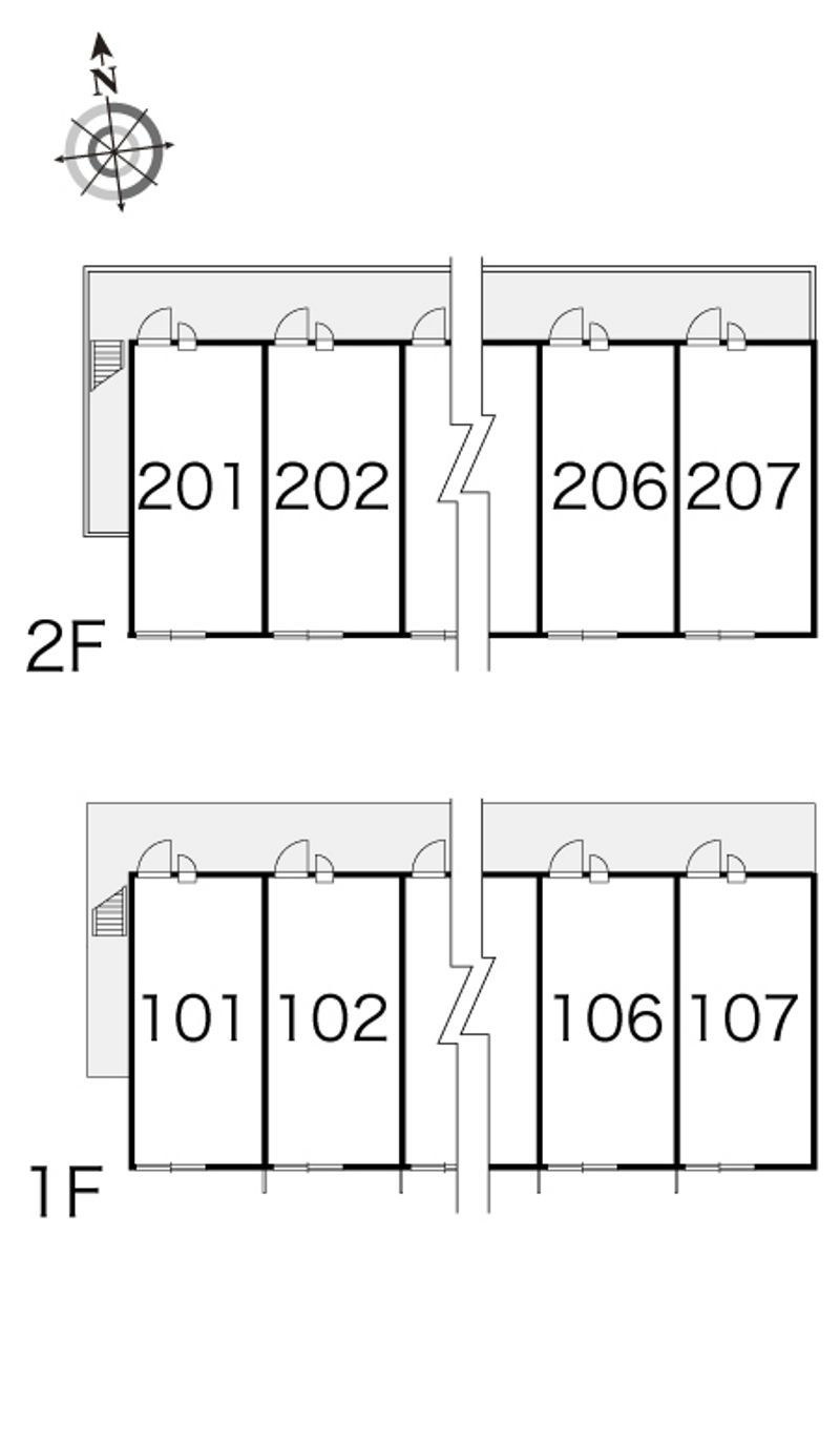 レオパレスドリームⅡ 間取り配置図