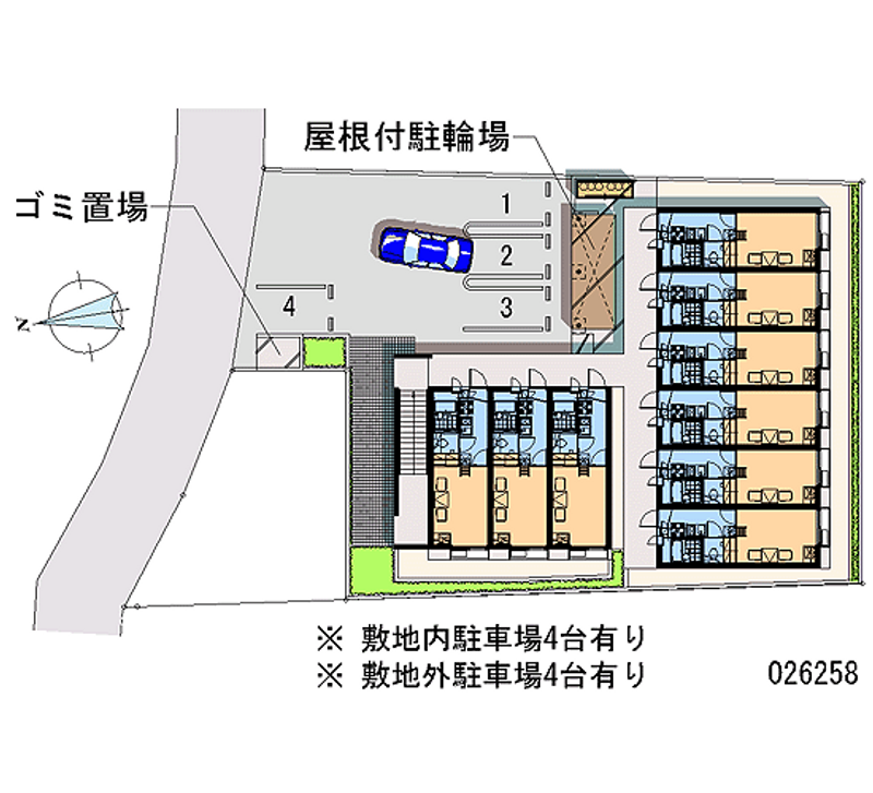 レオパレスｍ　ヴィラージュ 月極駐車場