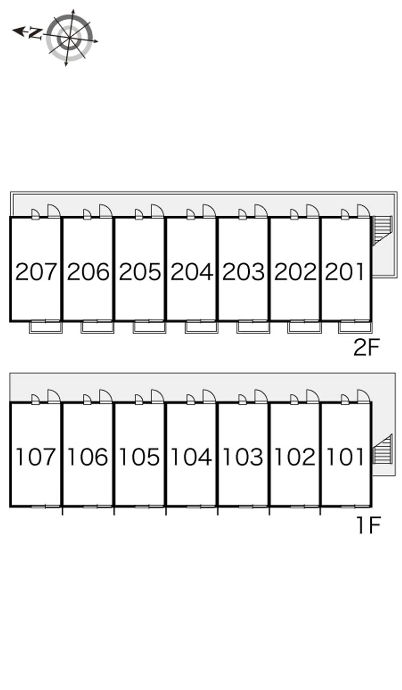 レオパレスフォレスト２１ 間取り配置図