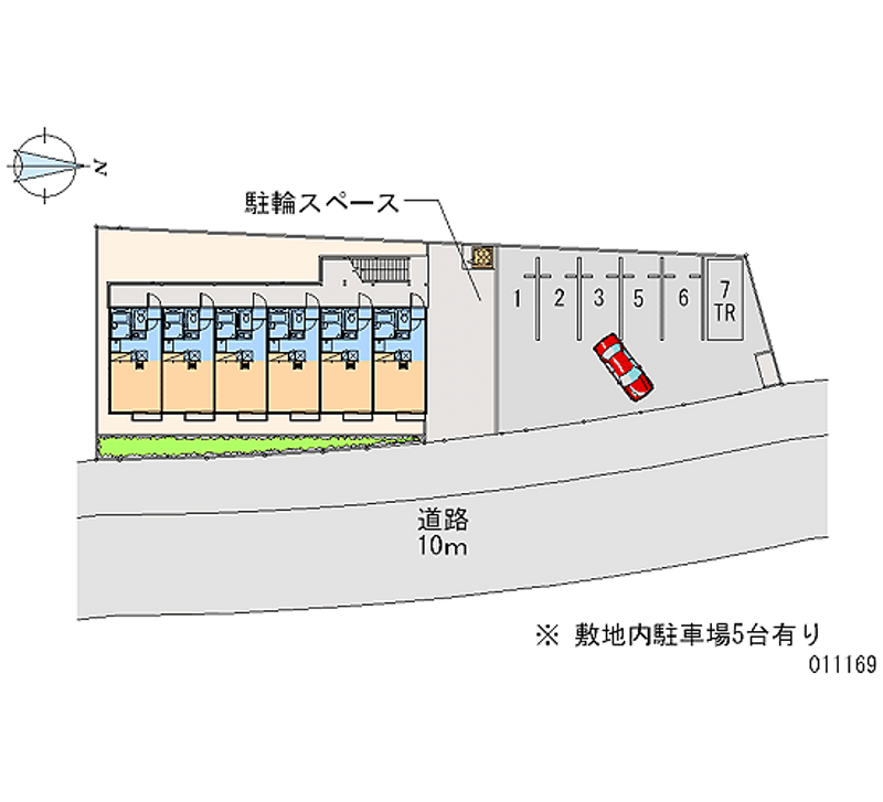 レオパレスかえで 月極駐車場