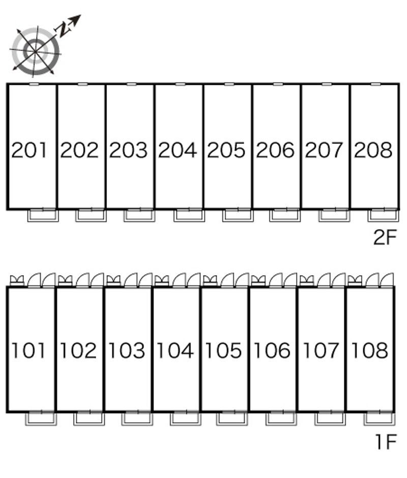 レオパレスアルタランテⅢ 間取り配置図