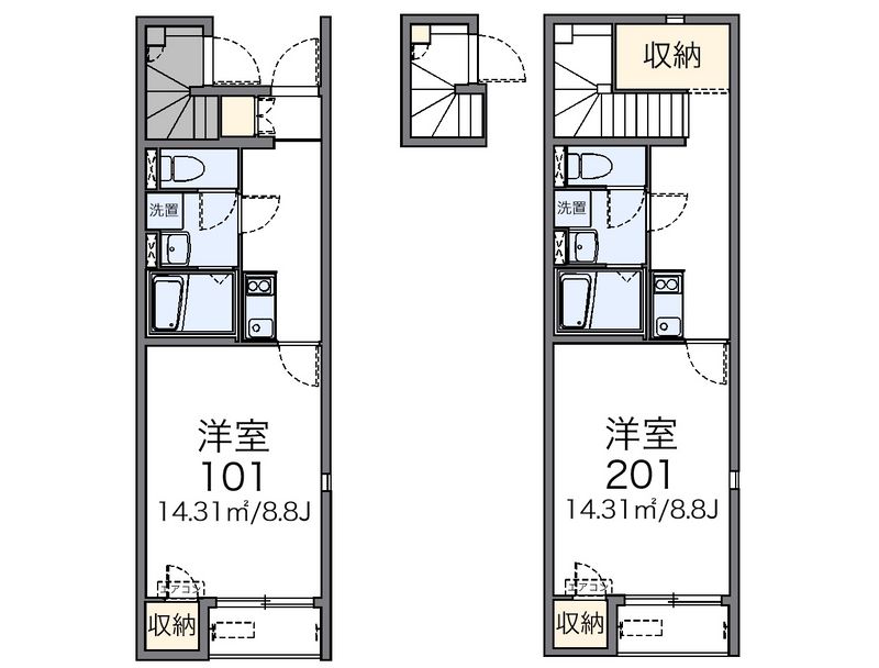 レオネクストパストラル上野山Ⅱ 間取図