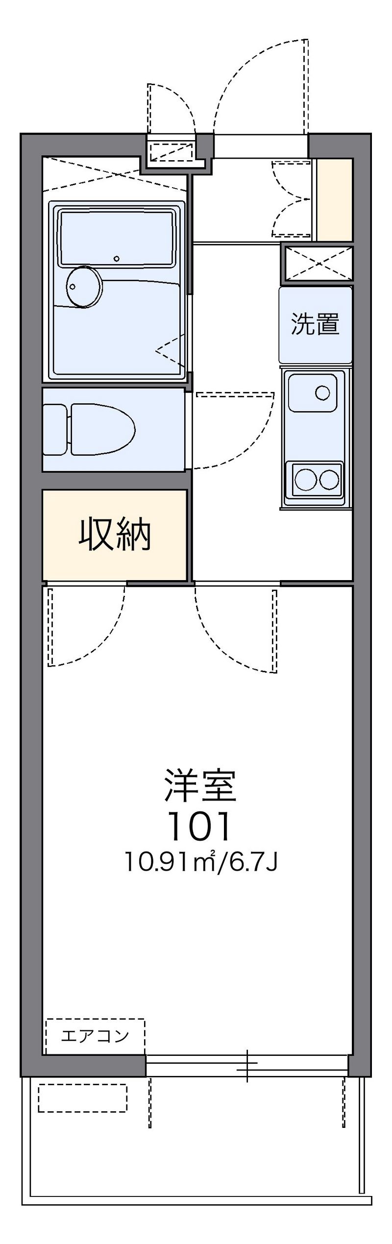 レオパレスエトワール則武 間取図
