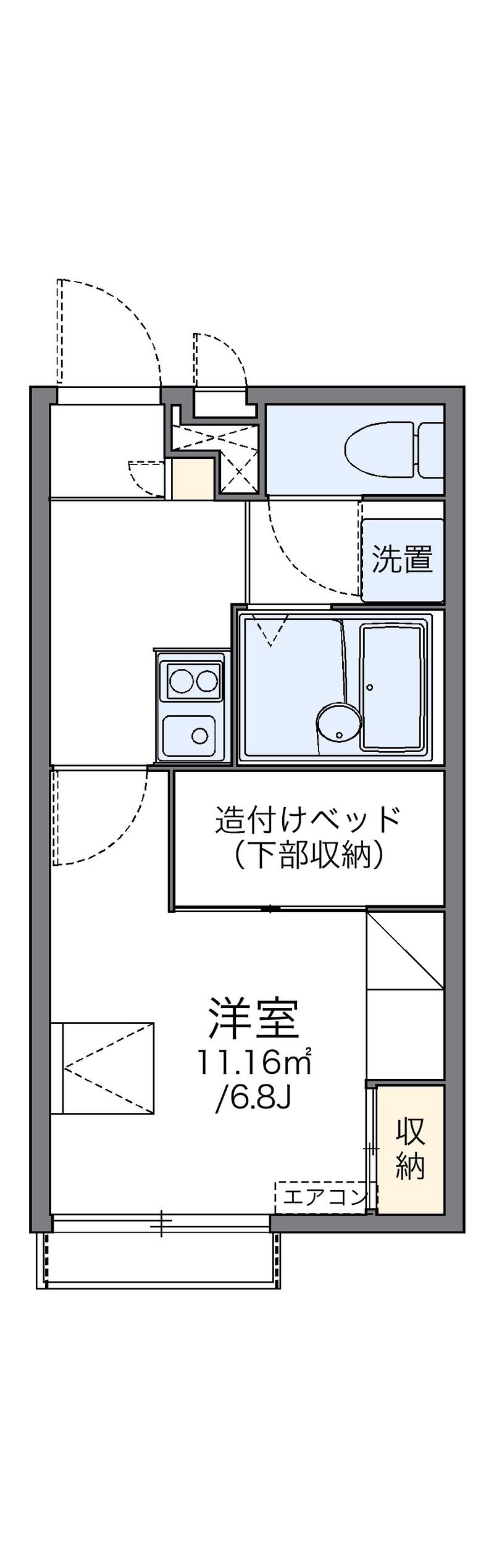 レオパレス嵯峨野 間取り