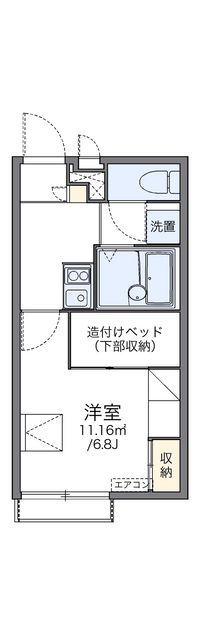 レオパレス嵯峨野 間取り図