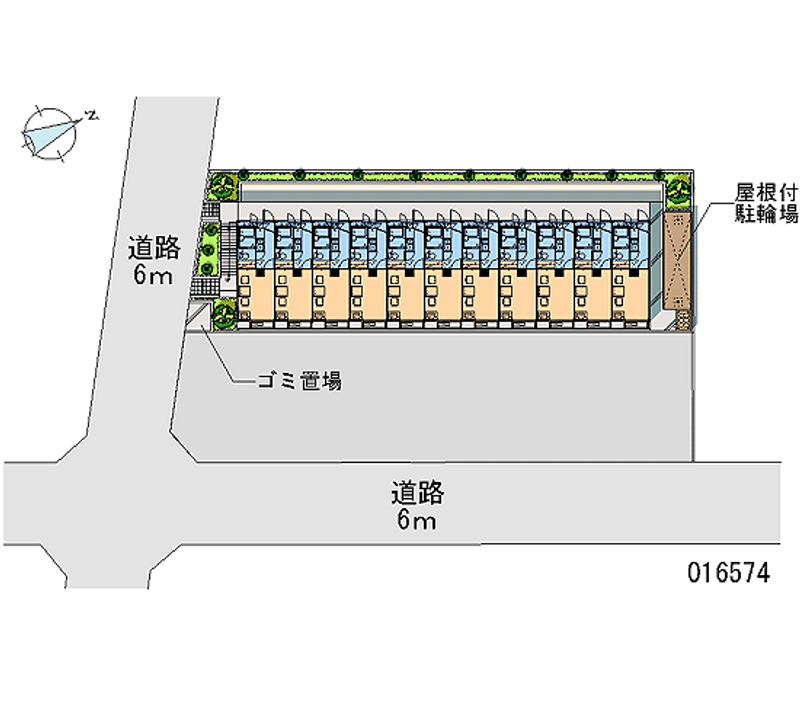 レオパレスルシータ２１ 区画図