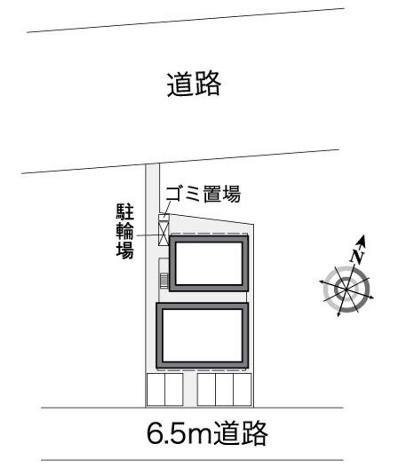 レオパレスベル芦屋 配置図