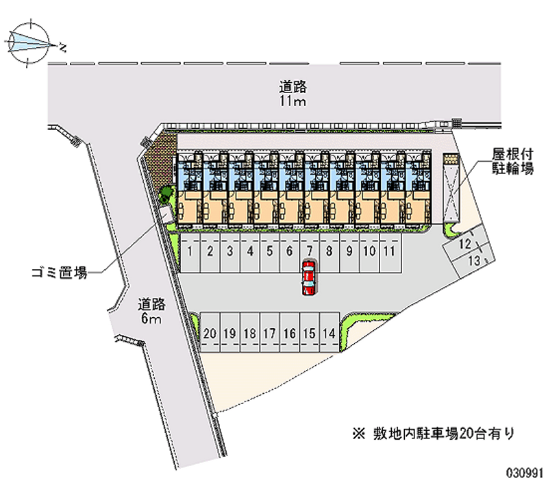 レオパレス光 月極駐車場