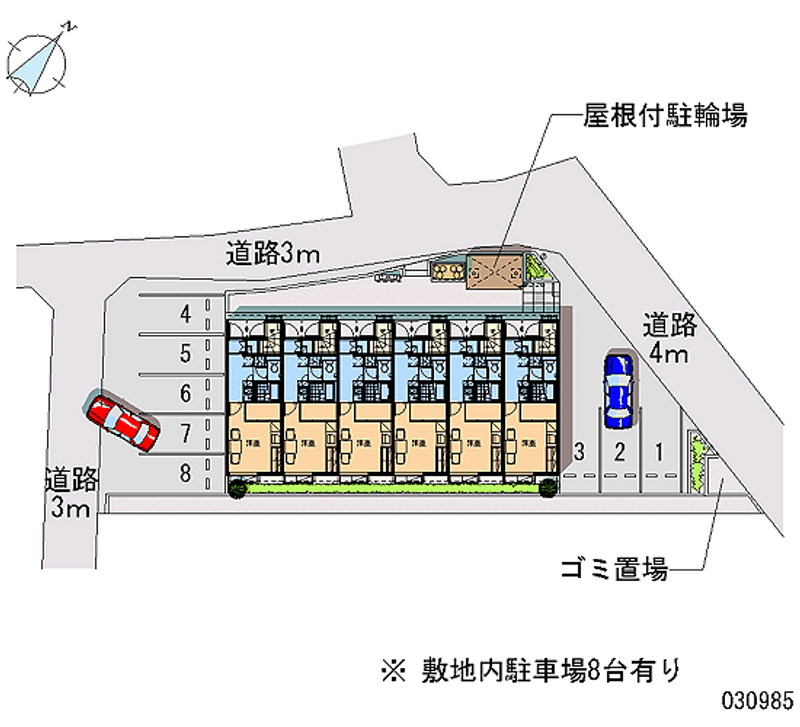 レオパレスさくら 月極駐車場