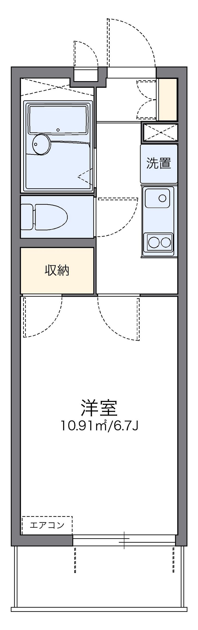 レオパレスサンヴィレッジ 間取図