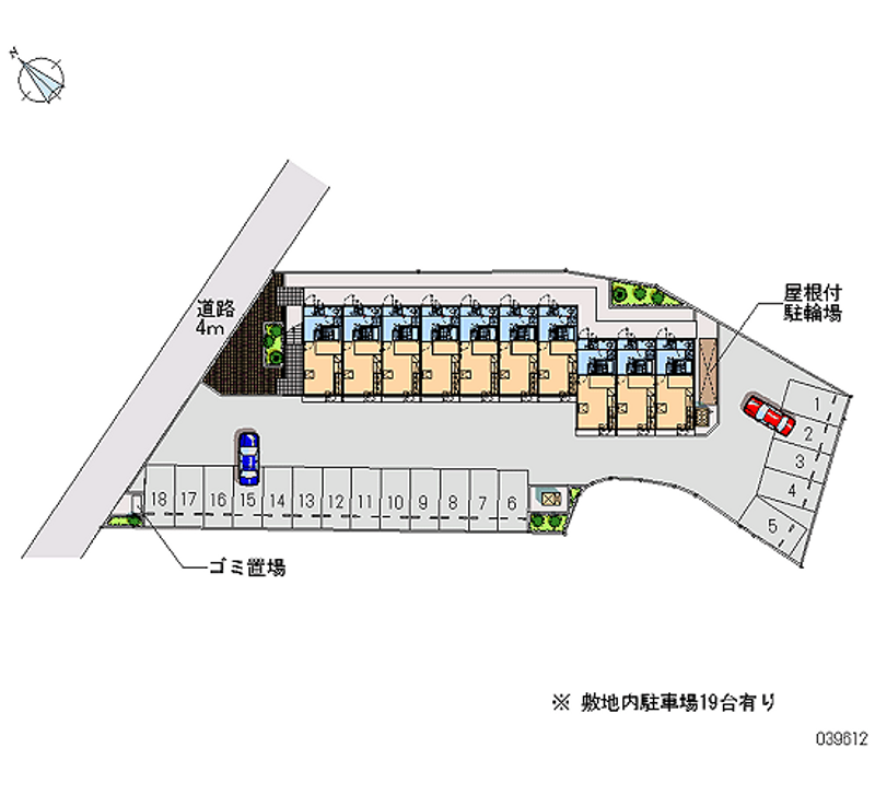 レオパレスエスポアール 月極駐車場