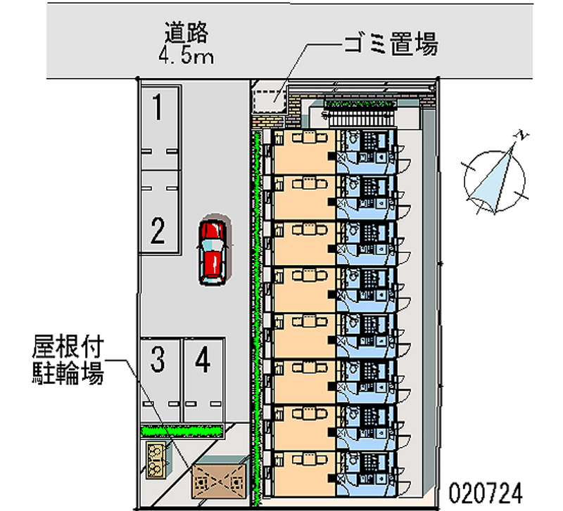 20724月租停车场