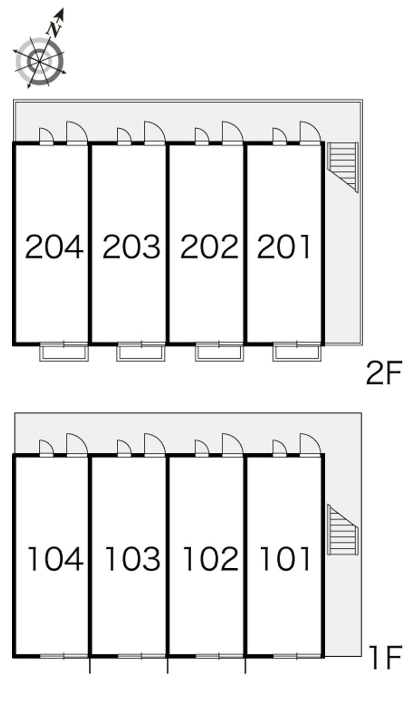 レオパレス日和Ⅲ 間取配置図