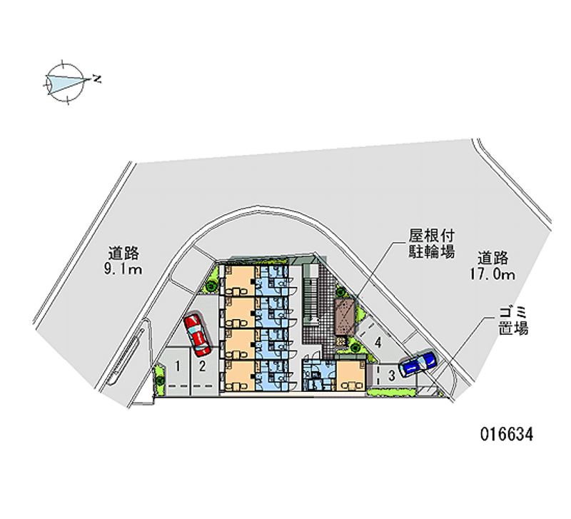 16634月租停車場