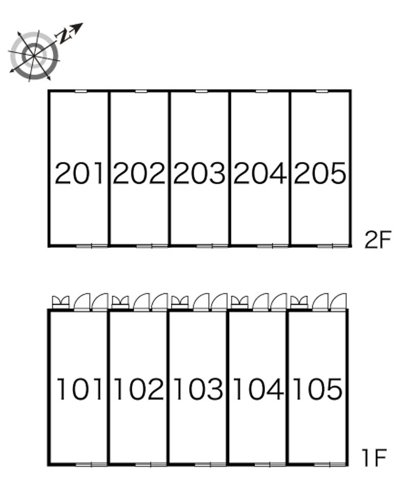 レオパレス風道２ 間取配置図