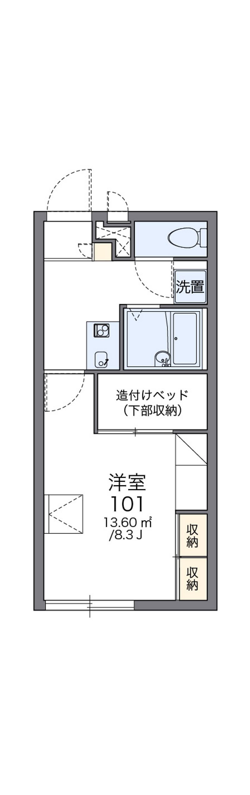 レオパレススズラン 間取図