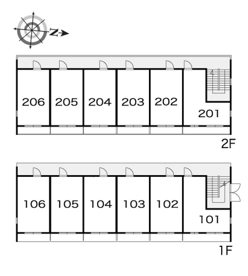 レオパレスルピナス 間取配置図