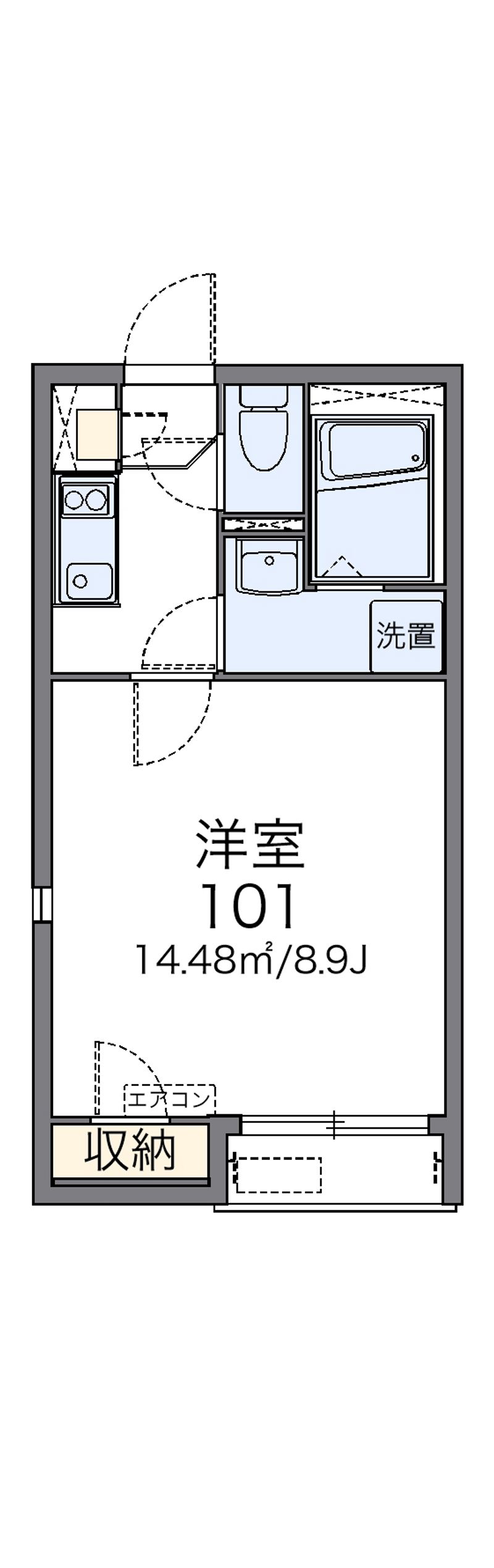 レオネクストメゾンド　フルール 間取図