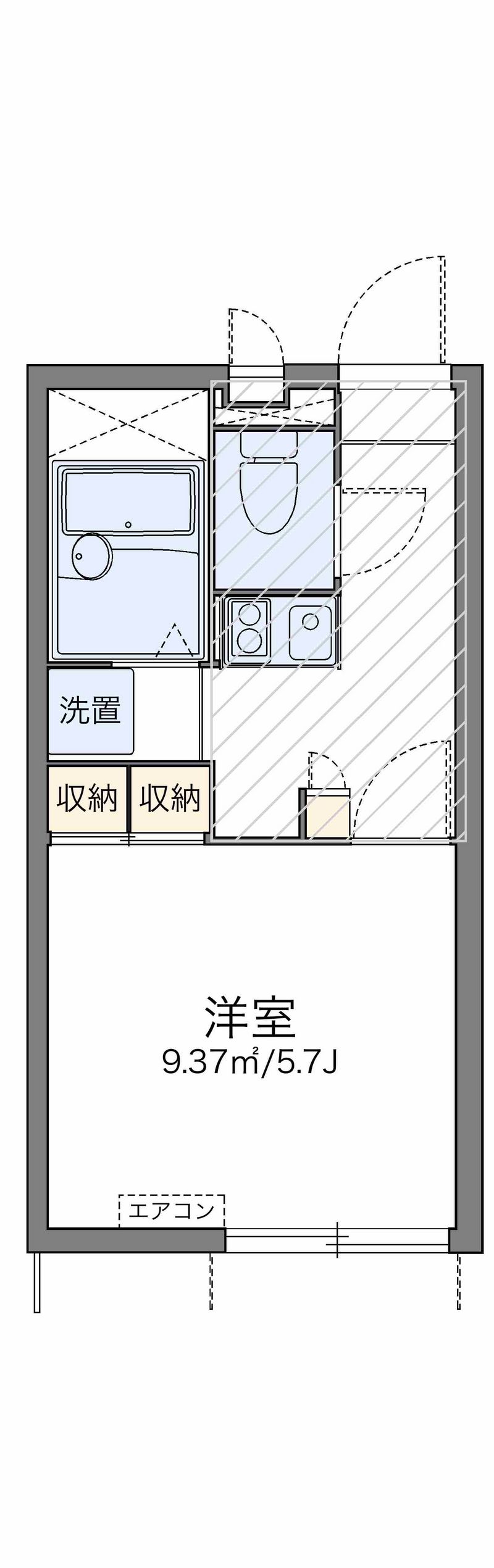 レオパレス椿 間取図