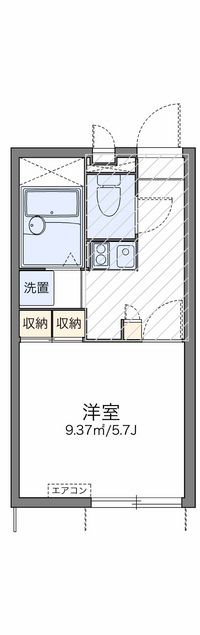 レオパレス椿 間取り図