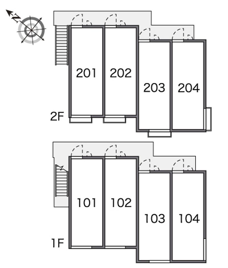 レオパレスキミール 間取配置図