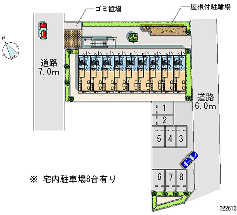 レオパレスアルシオネ 月極駐車場