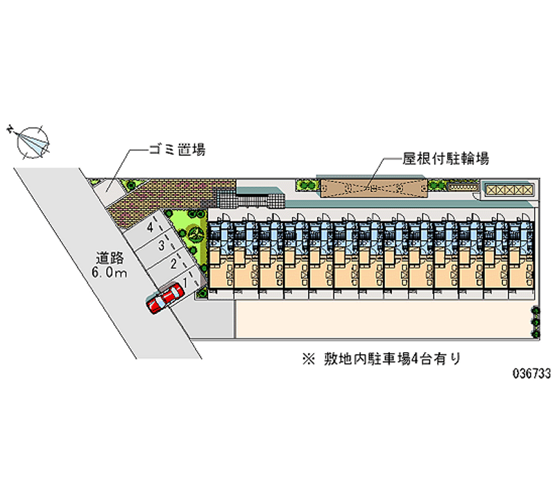 レオパレス大和田 月極駐車場