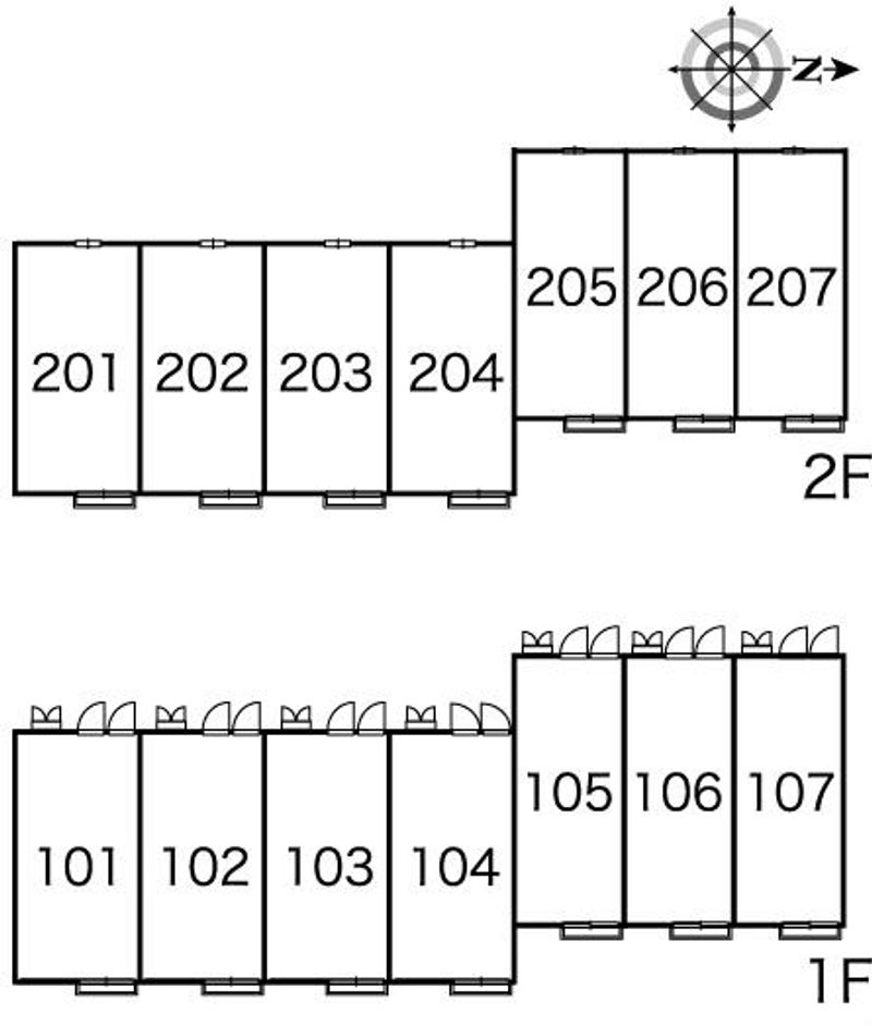 レオパレスシエスタ 間取配置図