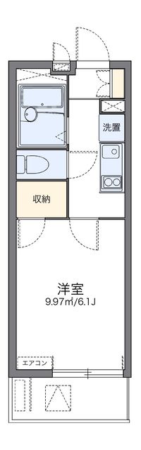 レオパレスラッキー 間取り図