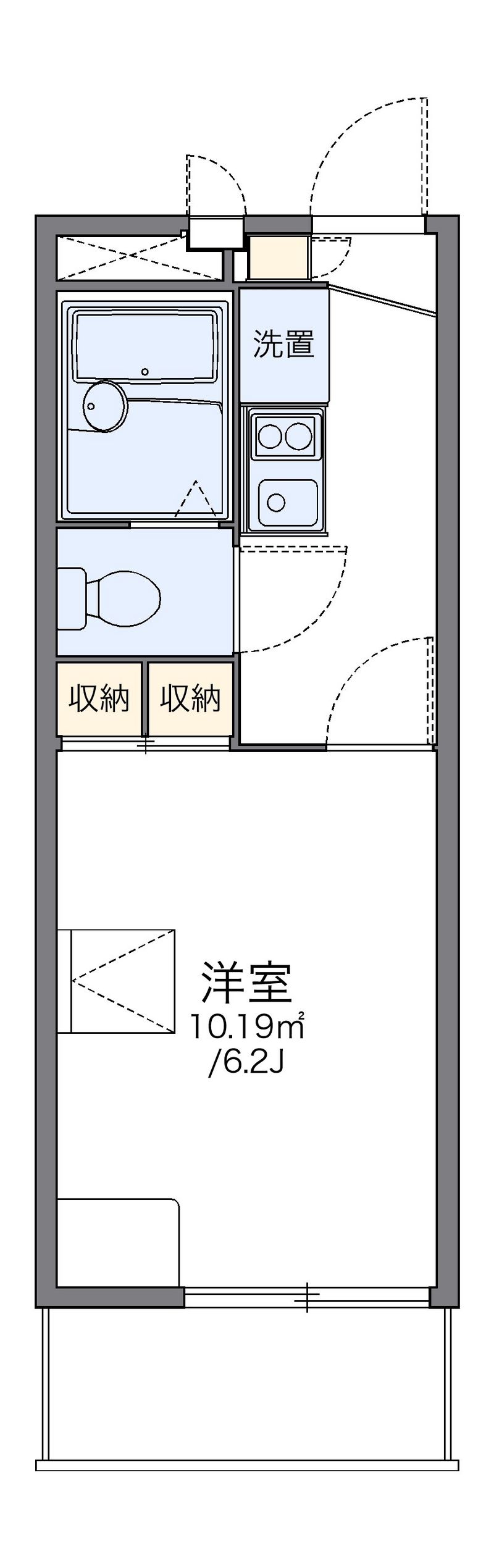 レオパレスラコルト 間取図
