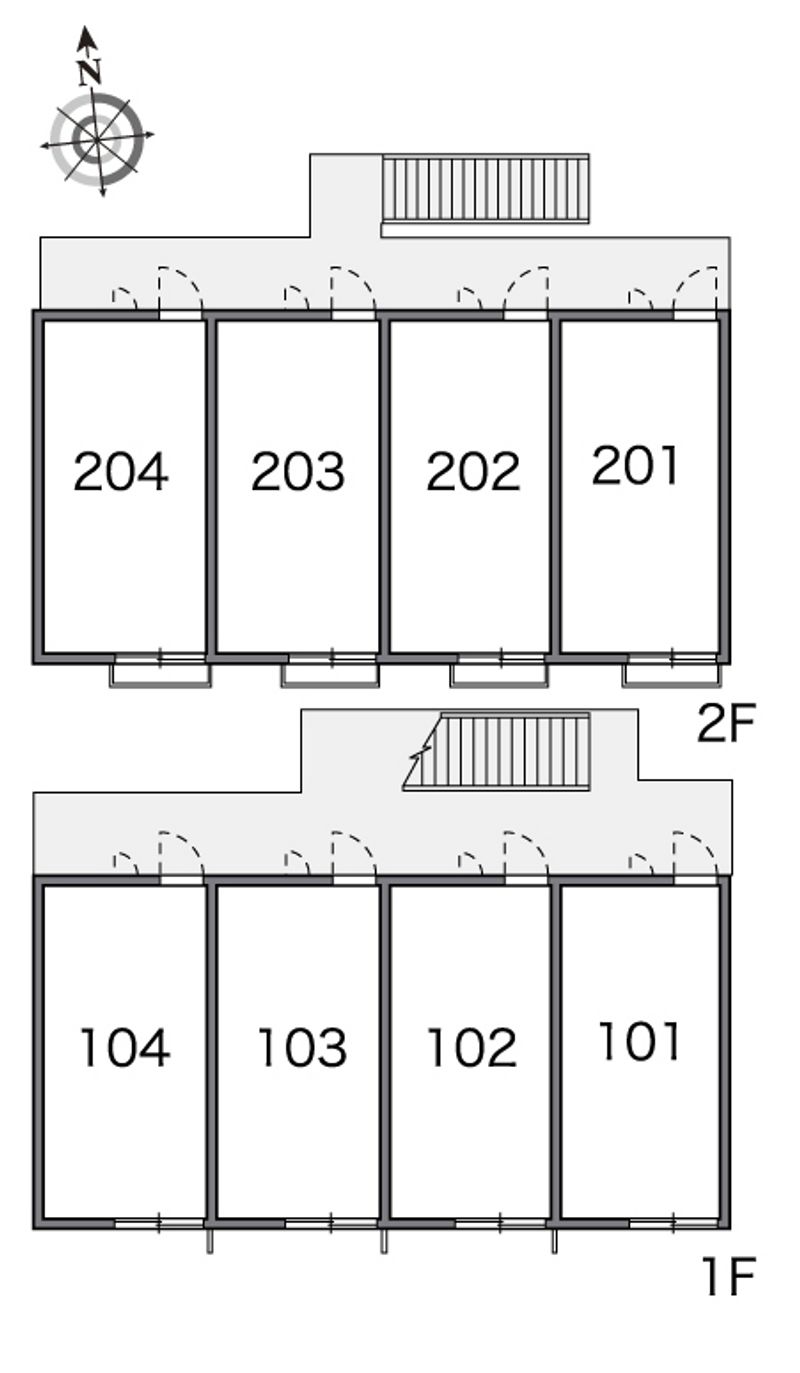 レオパレスフリーダム南金目Ⅷ 間取り配置図