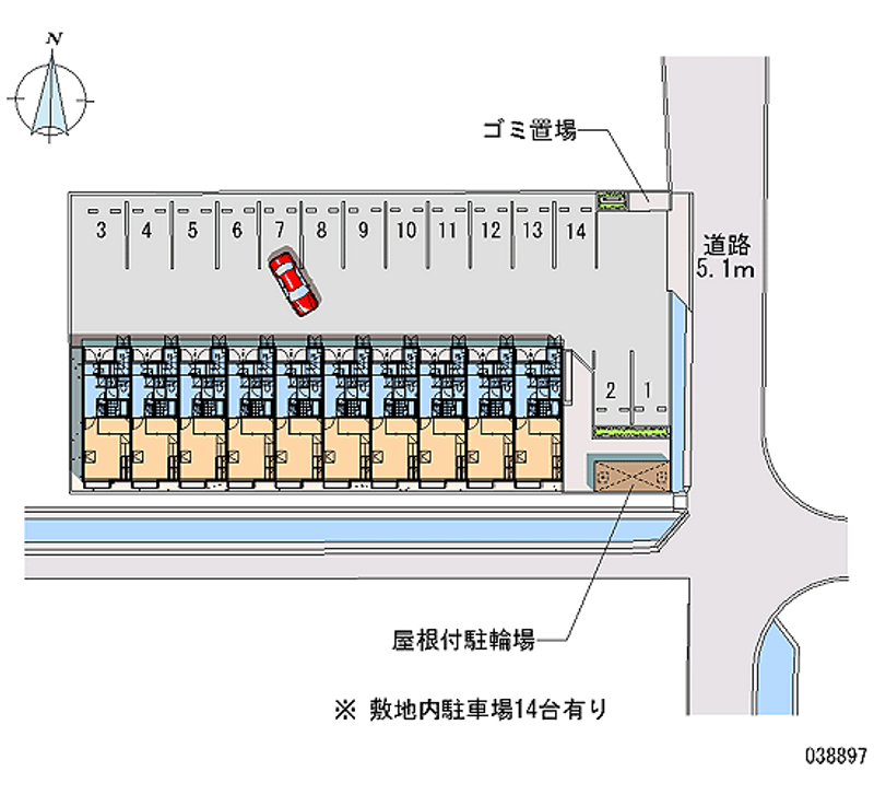 38897 Monthly parking lot