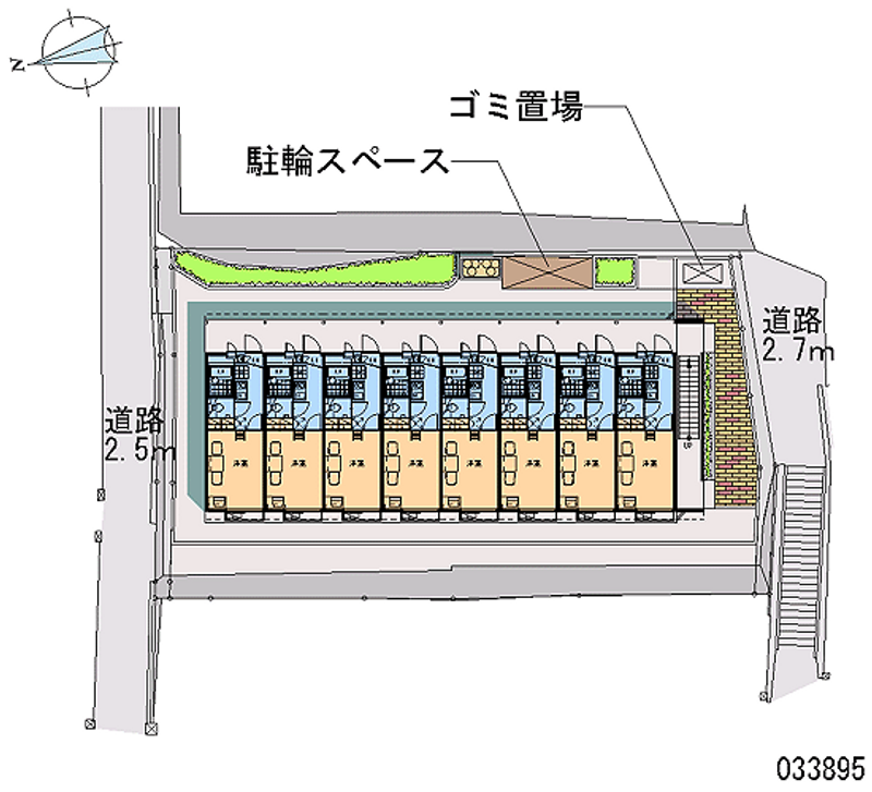 レオパレスグランドール佐世保 区画図