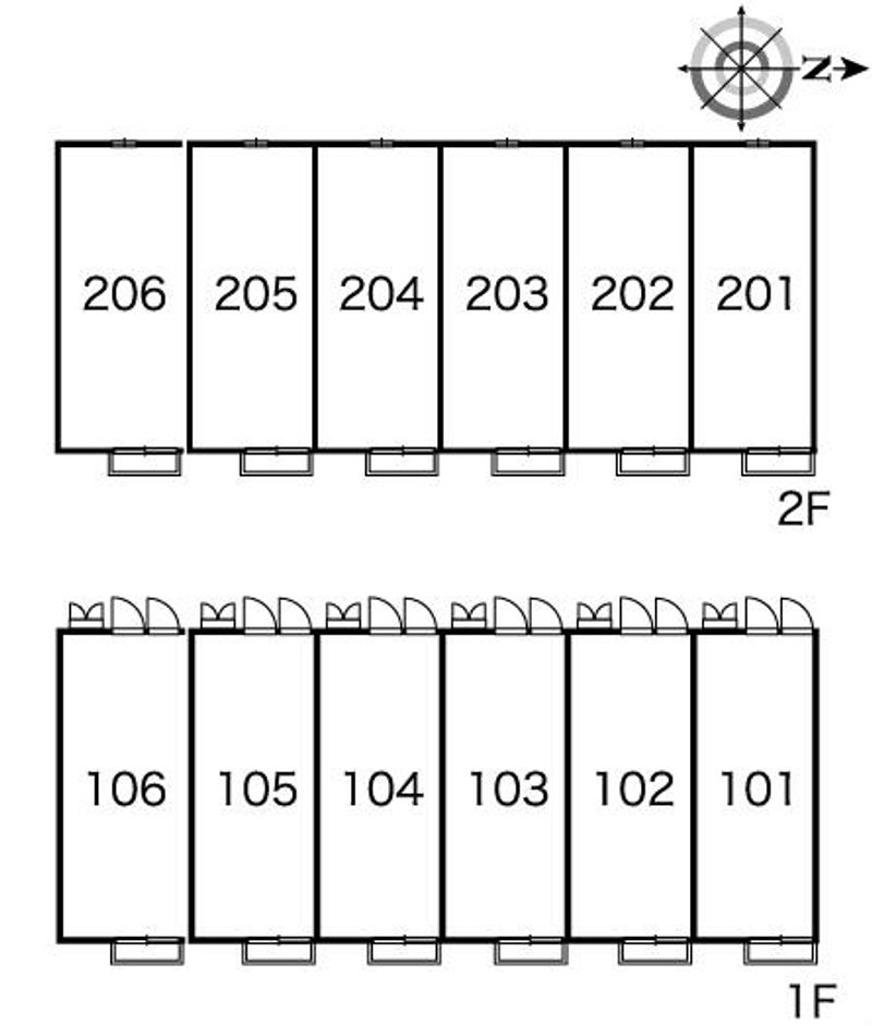 レオパレスＰｅｏｎｙ 間取配置図