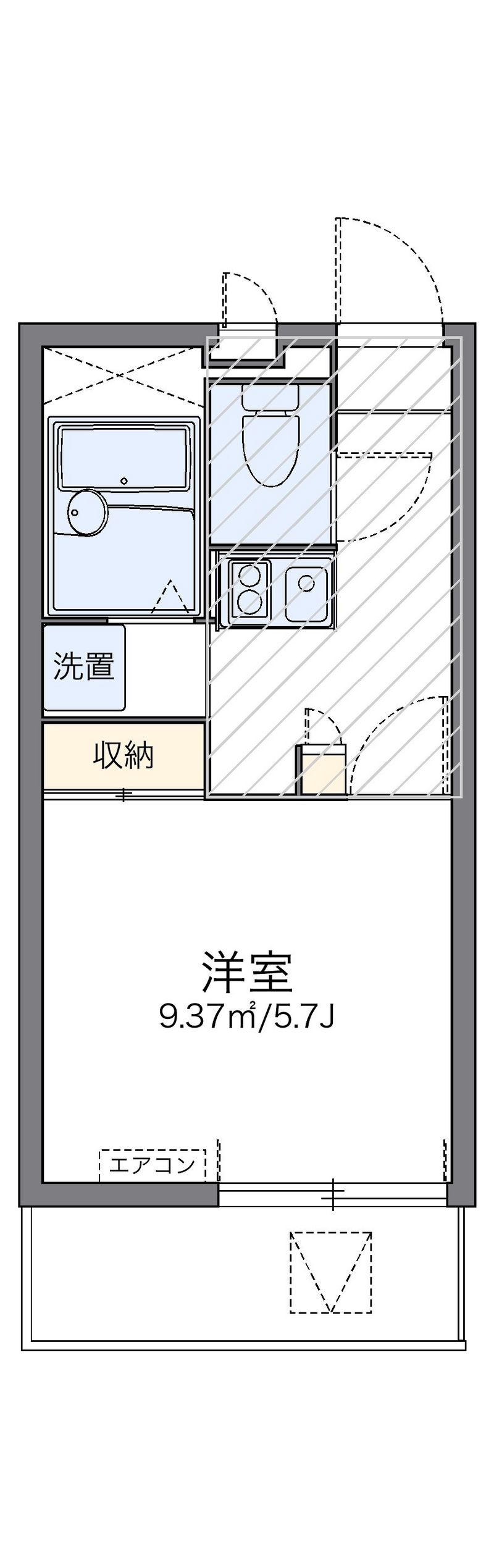 レオパレスオネスティⅢ 間取り
