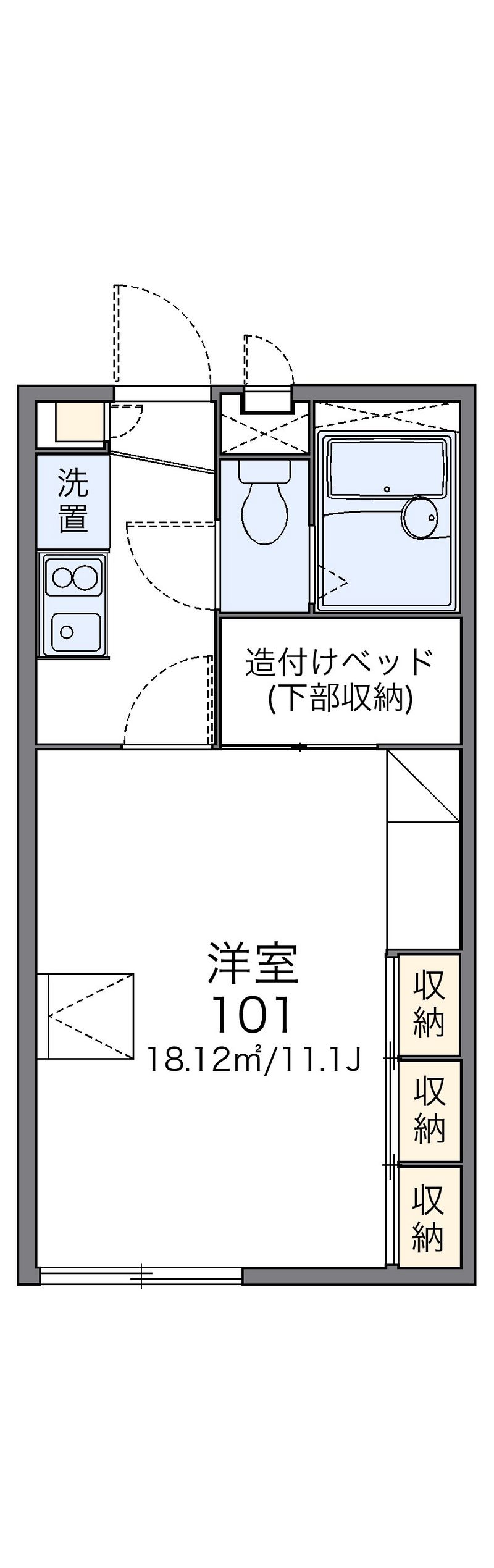 レオパレスキョウワ 間取図