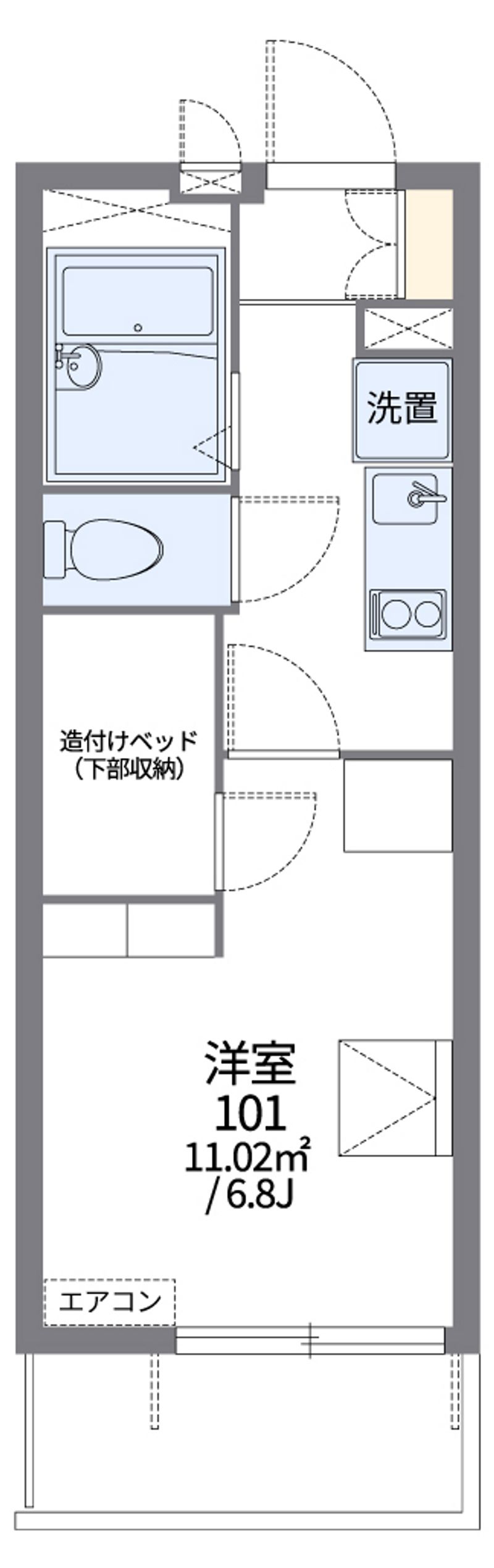 レオパレス吉川 間取図