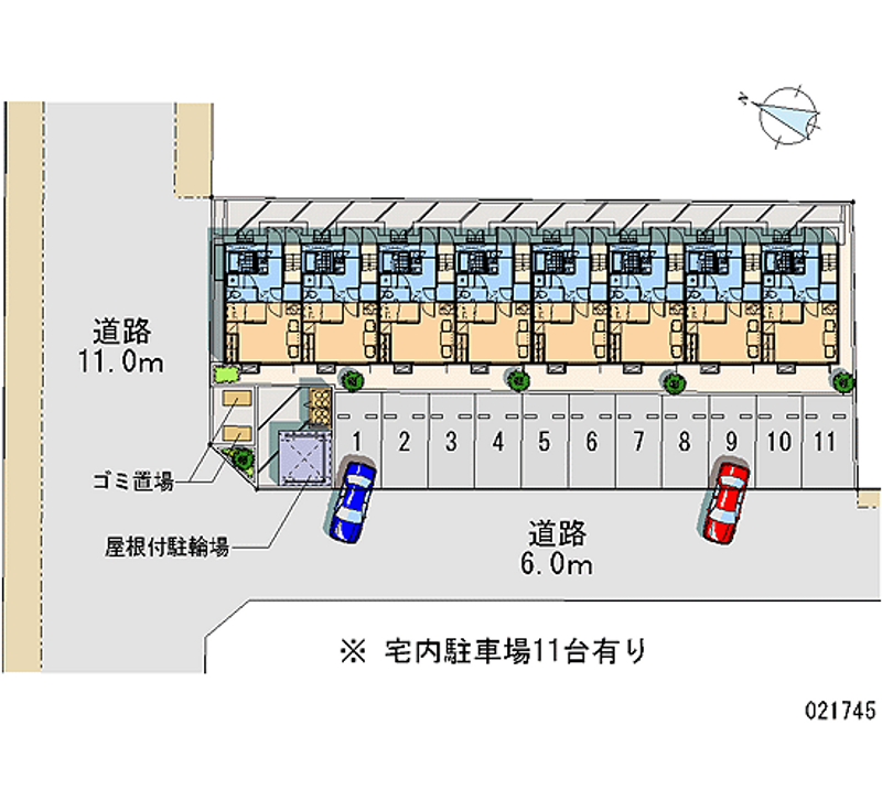 レオパレスアーカンジェル 月極駐車場