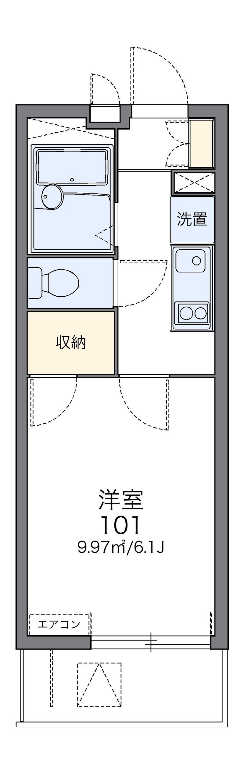 レオパレストウィンクル妙典Ｃ 間取図