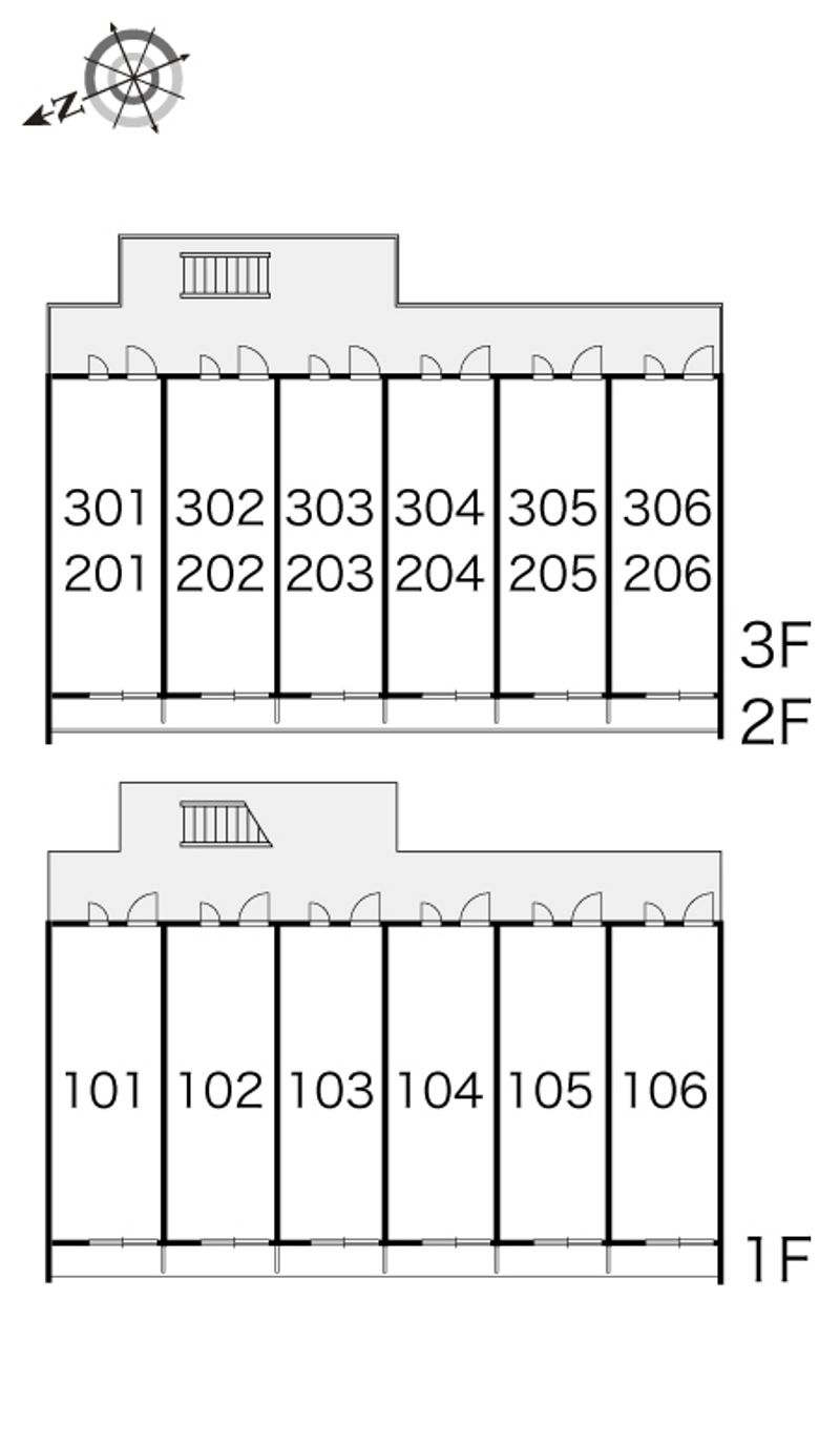 レオパレスバンリュ 間取配置図