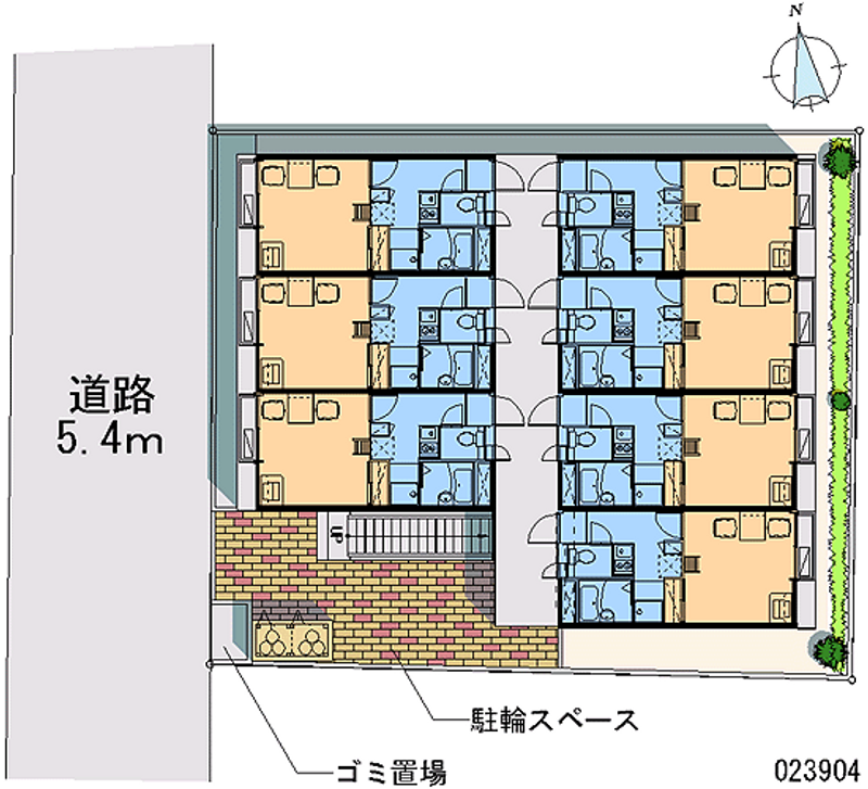 レオパレス甲東 区画図